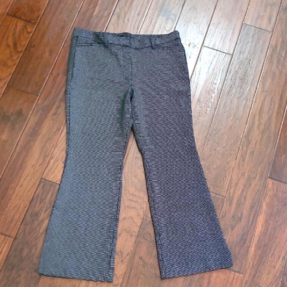 White House Black Market Patterned INES Bootcut Pants size 14S
